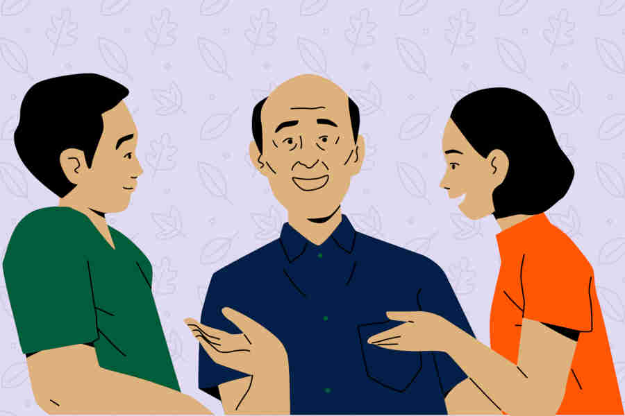 cartoon-image-of-three-family-members-talking-each-other-about-how-to-get-rid-of-joint-family-problems.