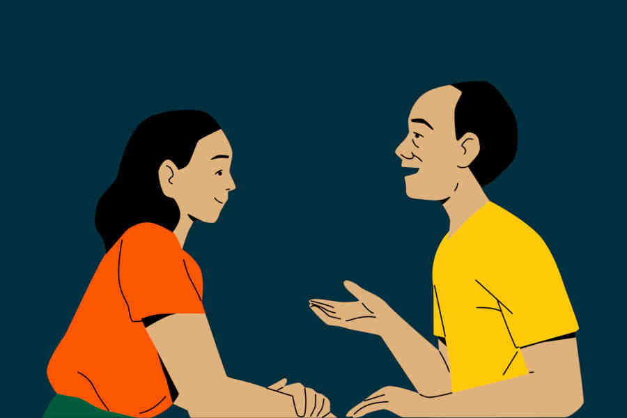 cartoon-image-of-a-daughter-and-father-talking-eatch-other-representing-parents-forcing-for-marriage-in-india